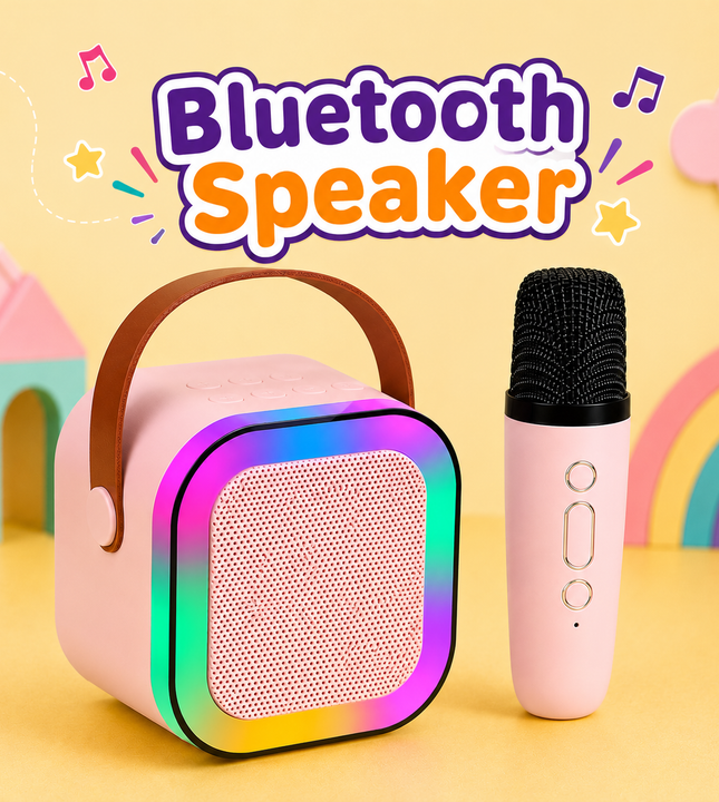 Kids Bluetooth Speaker System with 1 Wireless Mic