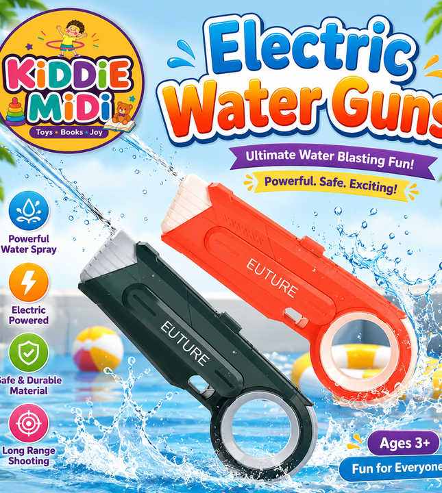 Automatic Electric Water Guns for Adults & Kids 35ft Water Squirt Guns Super Soaker Pool Swimming Beach Outdoor Party Games