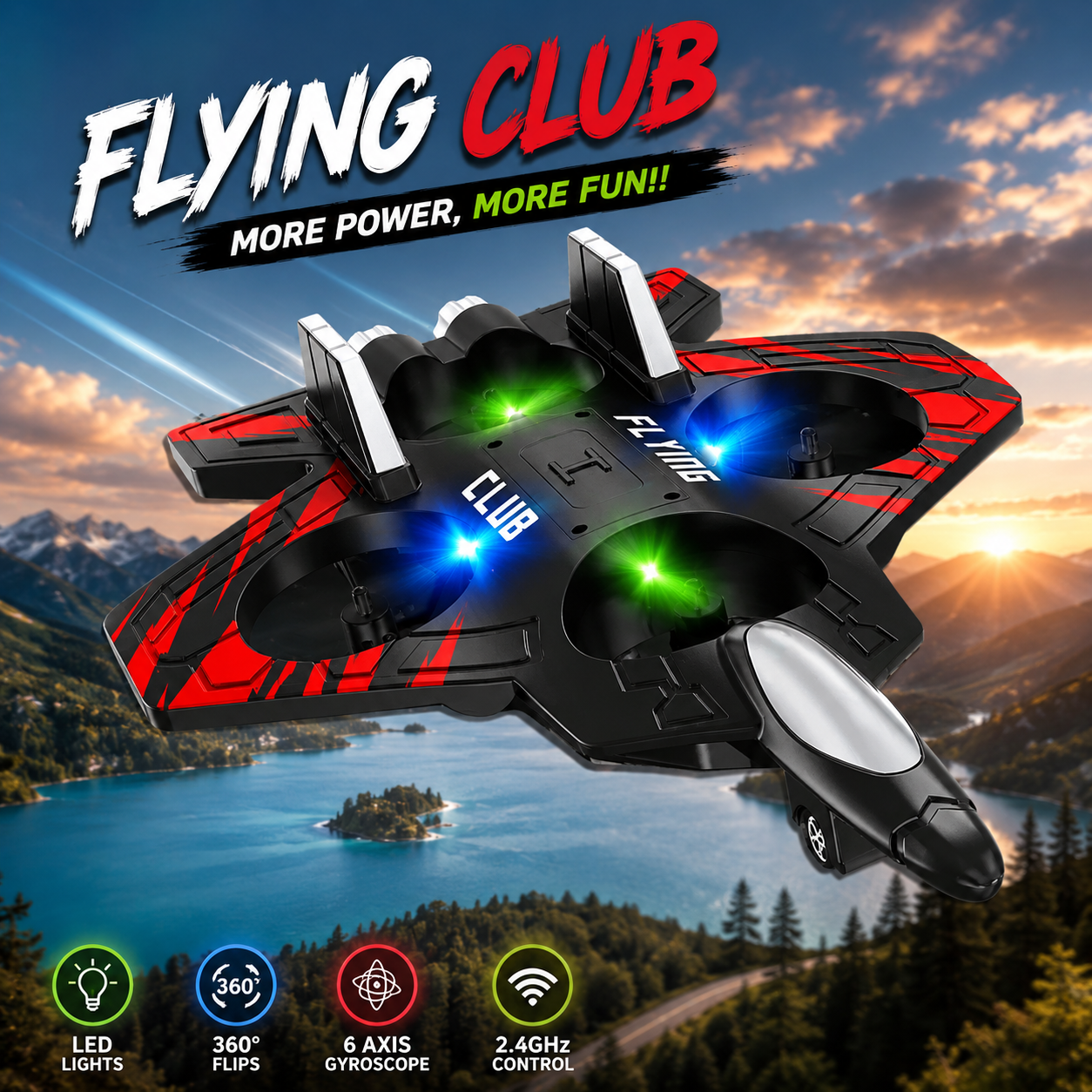 2.4GHz RC Thunder Fighter Jet Model