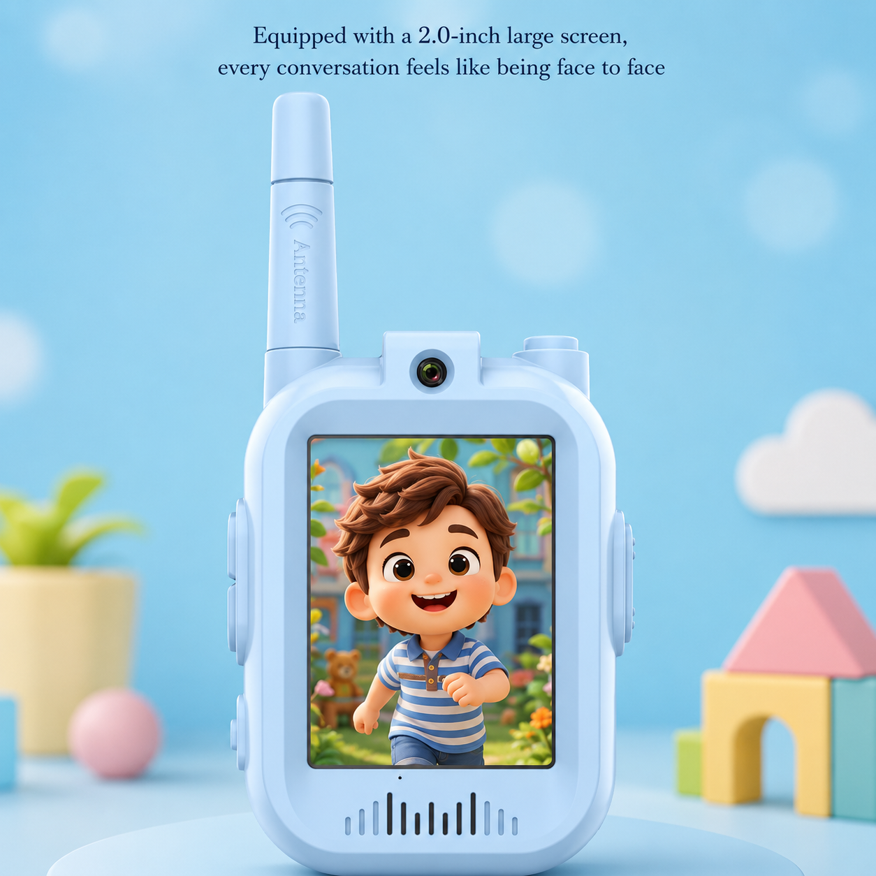 2Pcs Rechargeable Kids Video Walkie Talkie - HD Camera